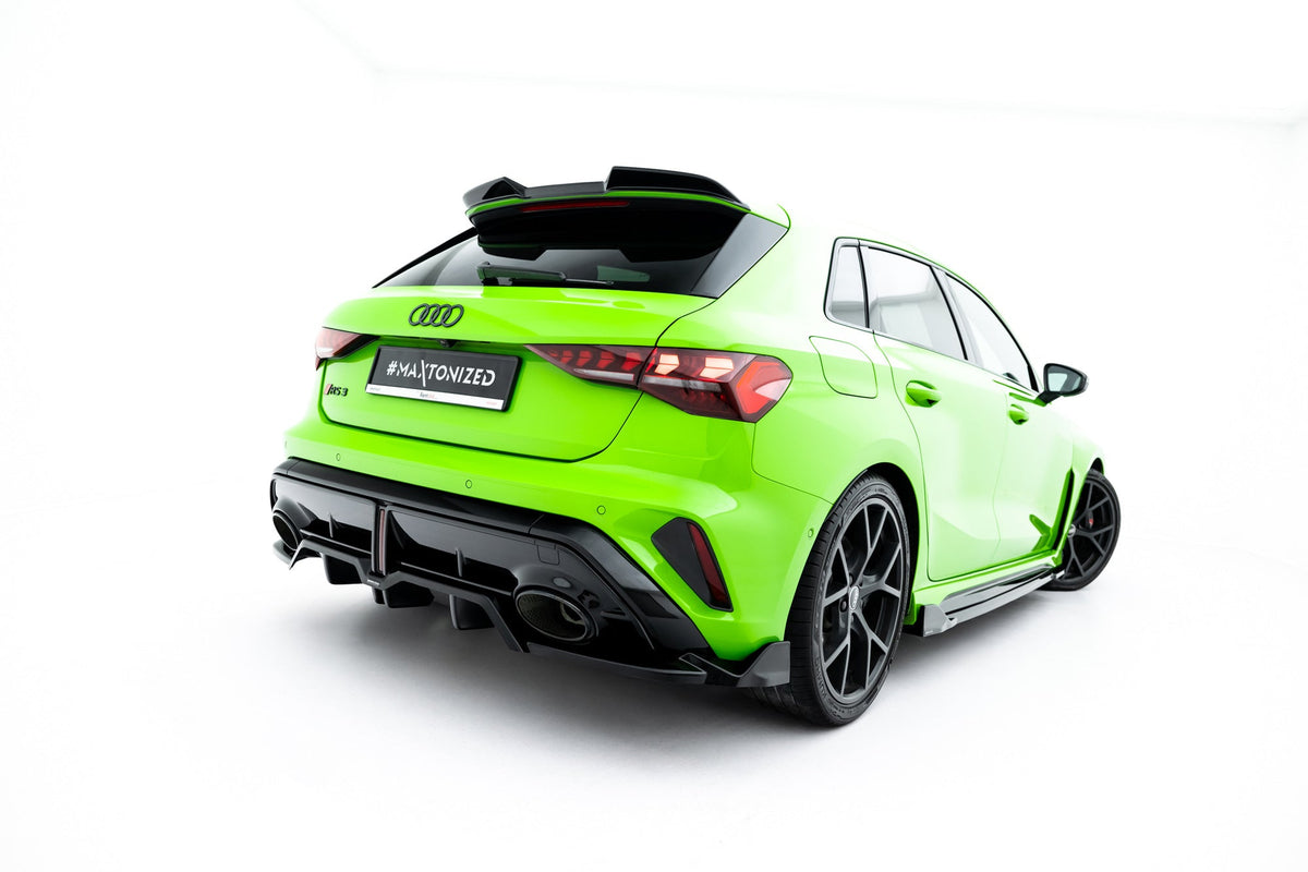 Splitter trasero (con barras verticales) V.3 para Audi RS3 Sportback 8Y Facelift