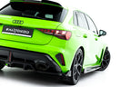 Splitter trasero (con barras verticales) V.3 para Audi RS3 Sportback 8Y Facelift