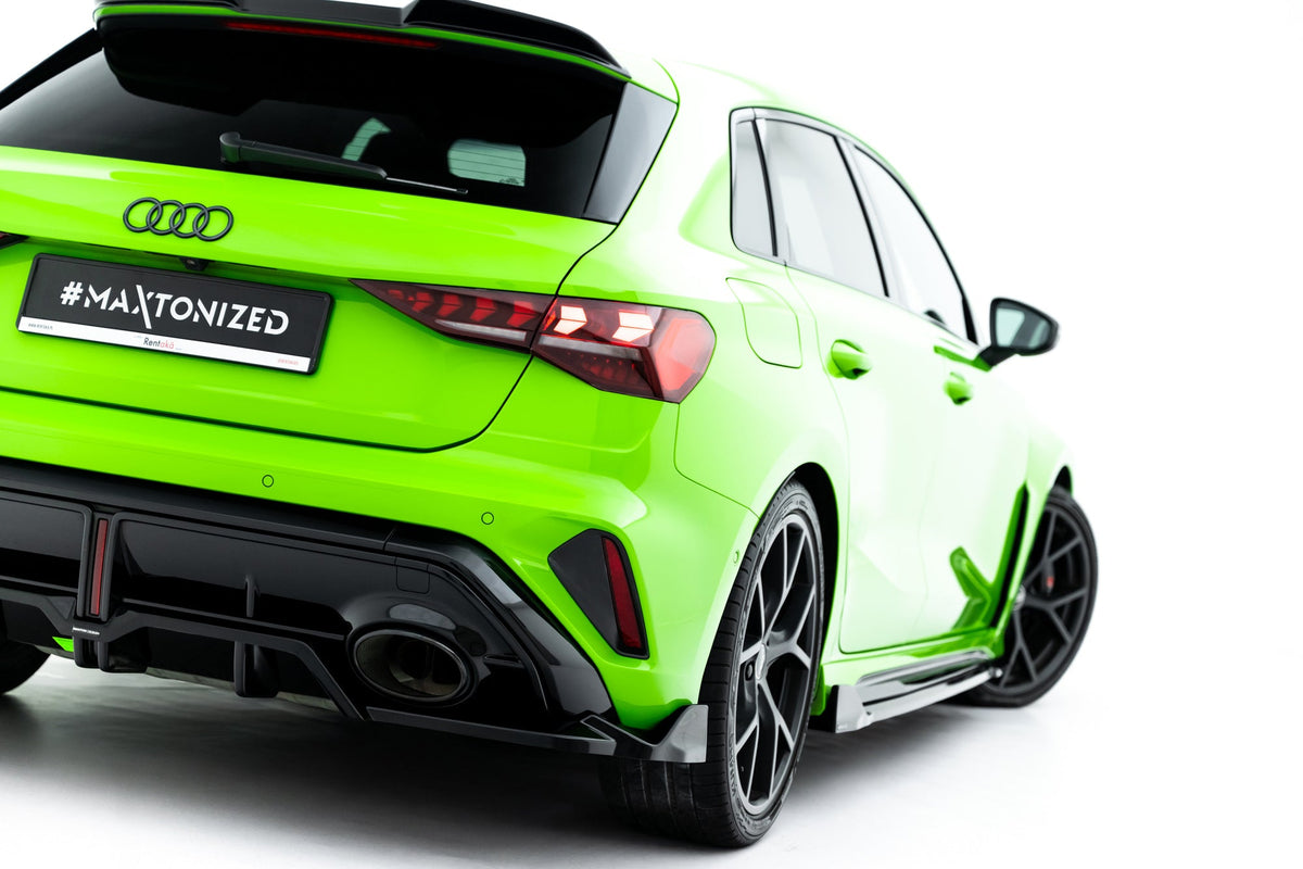 Splitter trasero (con barras verticales) V.3 para Audi RS3 Sportback 8Y Facelift