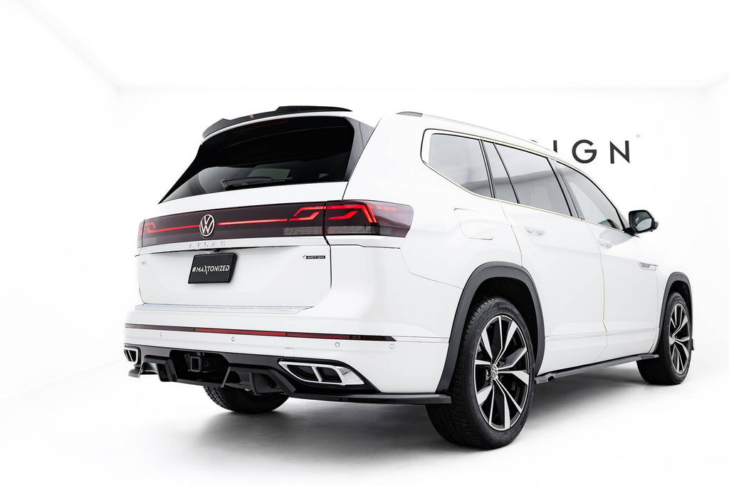 Splitter trasero (con barras verticales) para Volkswagen Atlas R-Line Mk1 Facelift 2