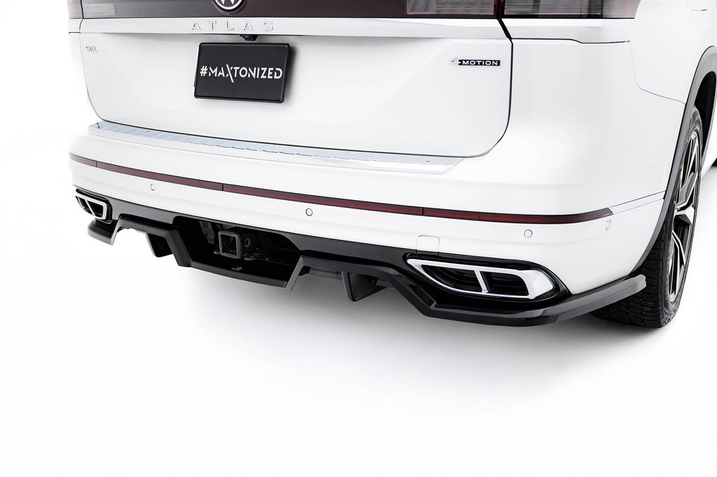 Splitter trasero (con barras verticales) para Volkswagen Atlas R-Line Mk1 Facelift 2