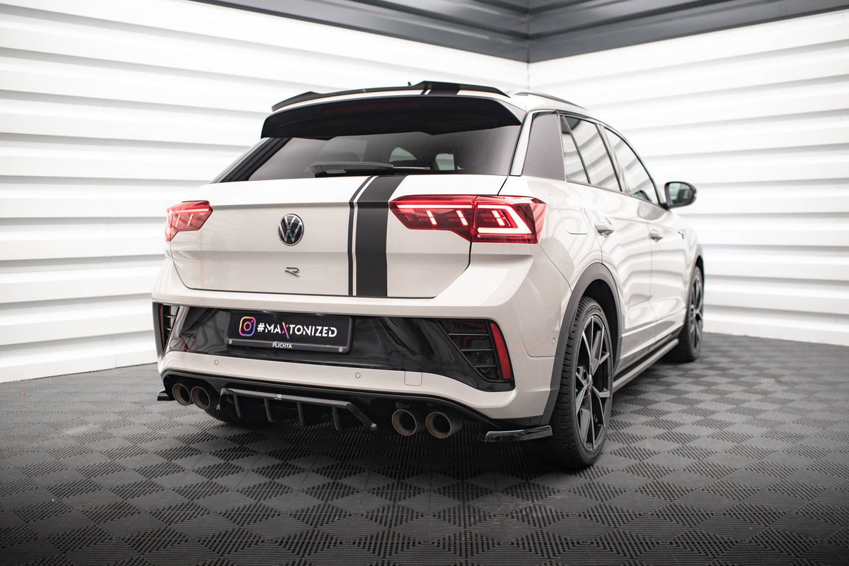Splitter trasero (con barras verticales) para Volkswagen T-Roc R / R-Line Mk1 Facelift