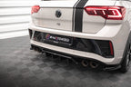 Splitter trasero (con barras verticales) para Volkswagen T-Roc R / R-Line Mk1 Facelift