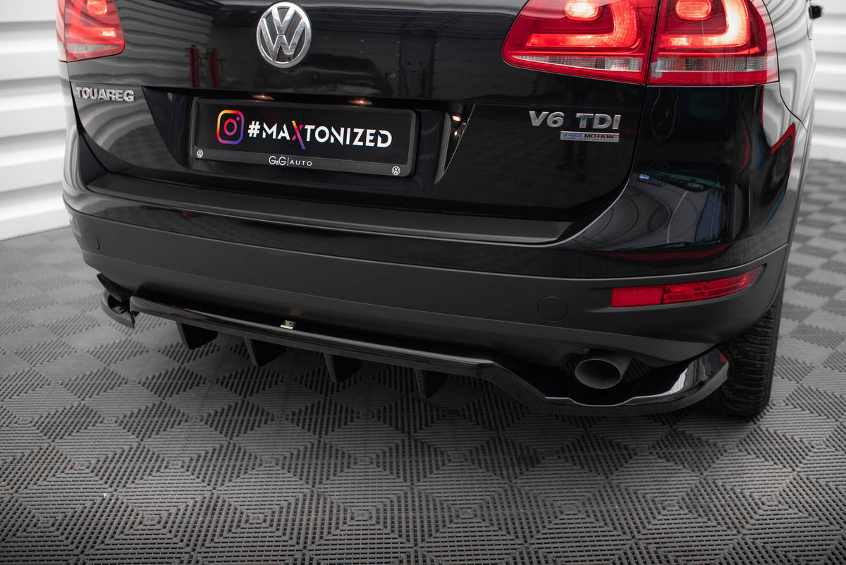 Splitter trasero (con barras verticales) para Volkswagen Touareg Mk2