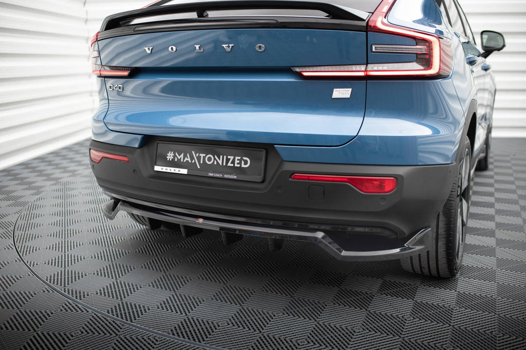 Splitter trasero (con barras verticales) para Volvo C40 Mk1