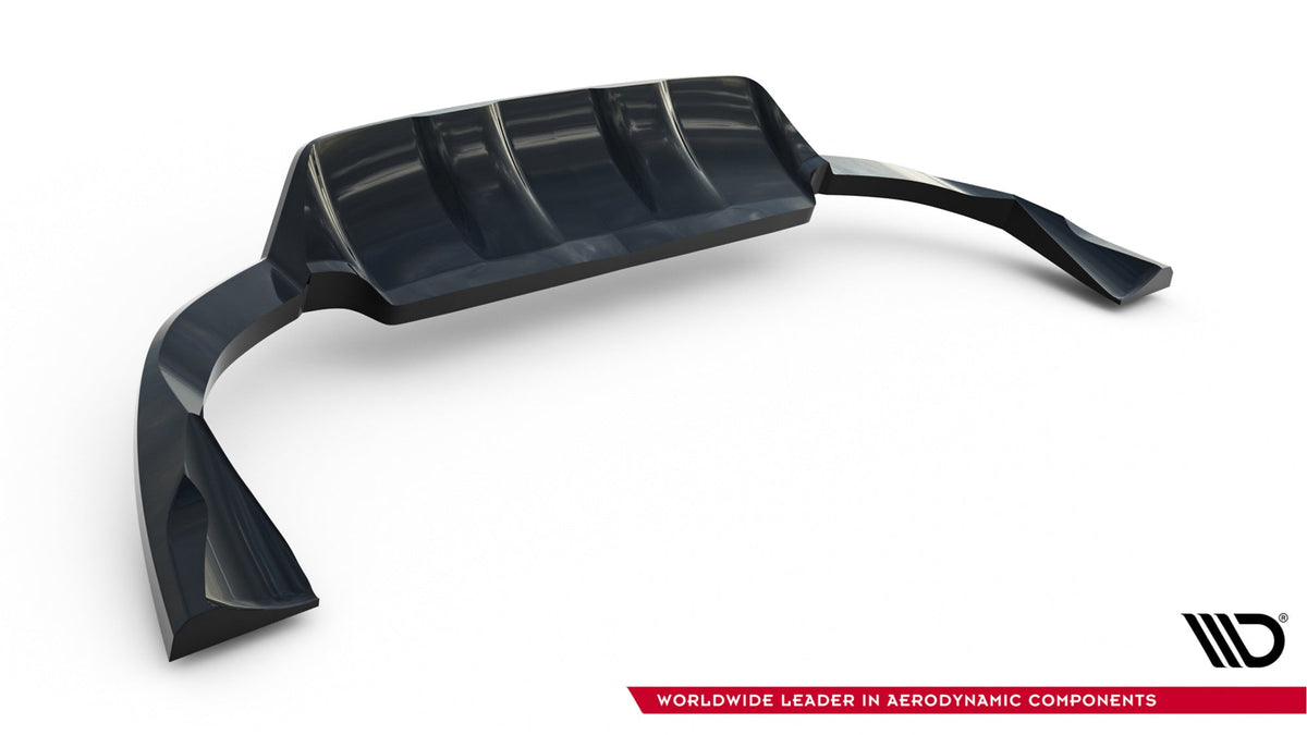 Splitter trasero (con barras verticales) para Volvo XC60 Mk1 Facelift