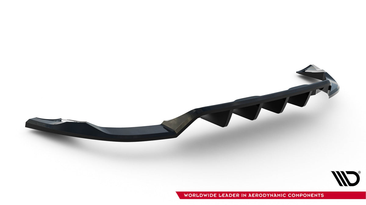Splitter trasero (con barras verticales) para Volvo XC60 Mk1 Facelift