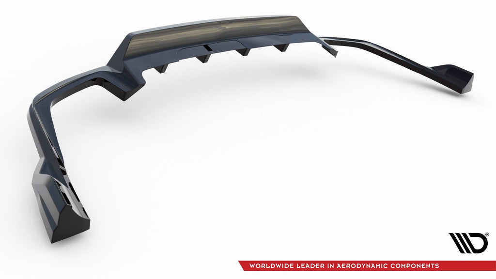 Splitter trasero (con barras verticales) para Volvo XC60 R-Design Mk2 Facelift