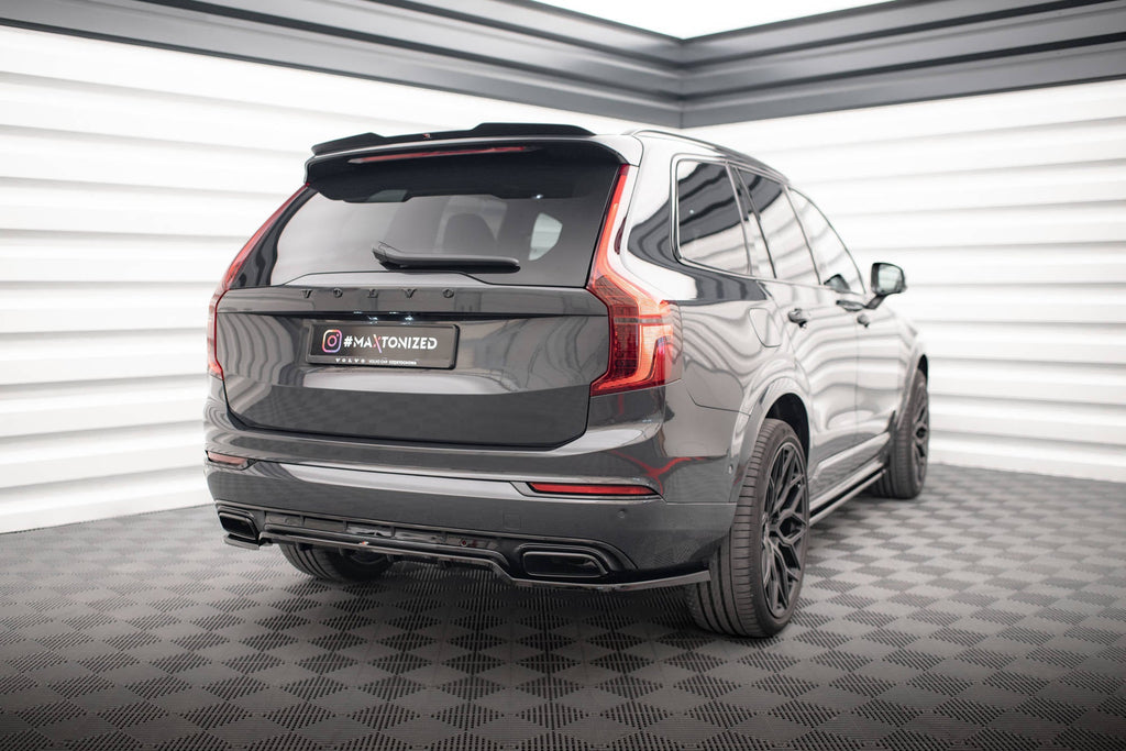 Splitter trasero (con barras verticales) para Volvo XC90 R-Design Mk2 / Mk2 Facelift