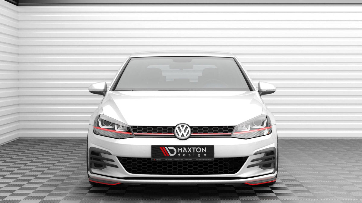Splitters laterales delanteros para Volkswagen Golf GTI / GTD Mk7 Facelift