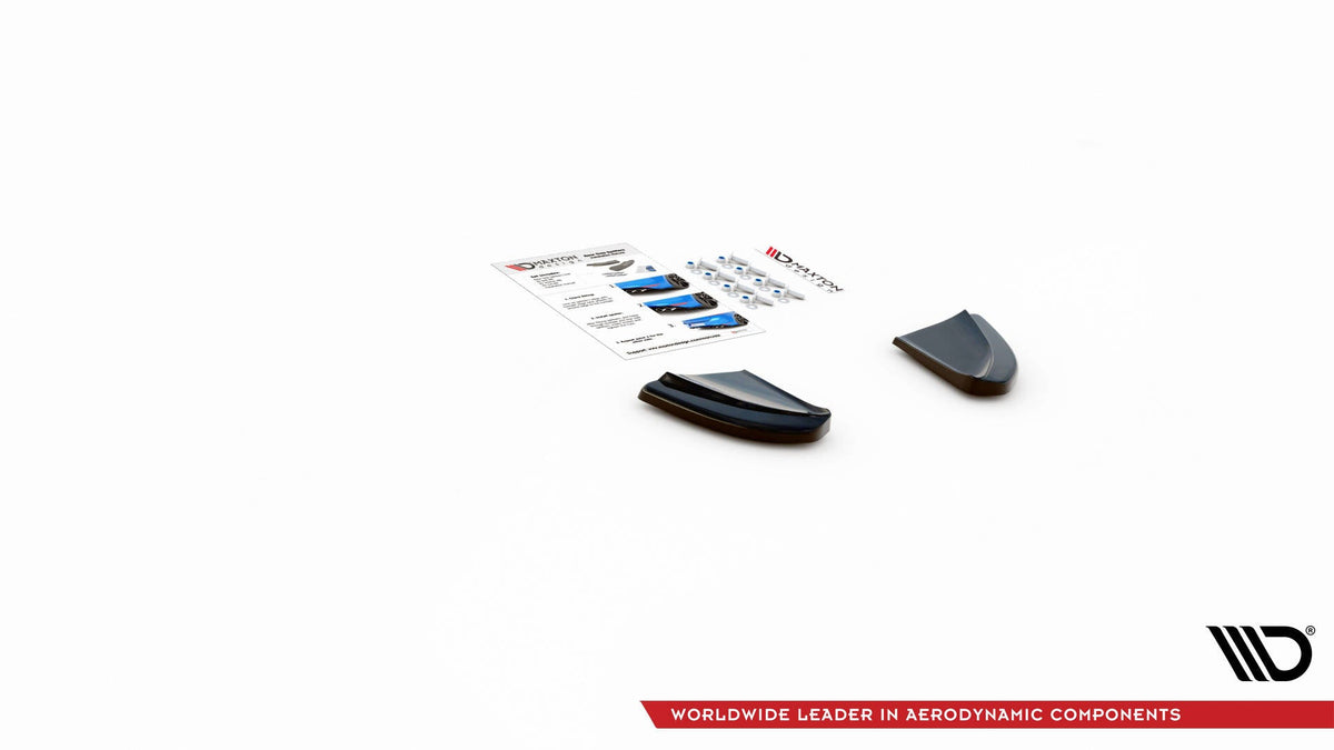 Splitters laterales traseros para Abarth 595 Mk1 Facelift