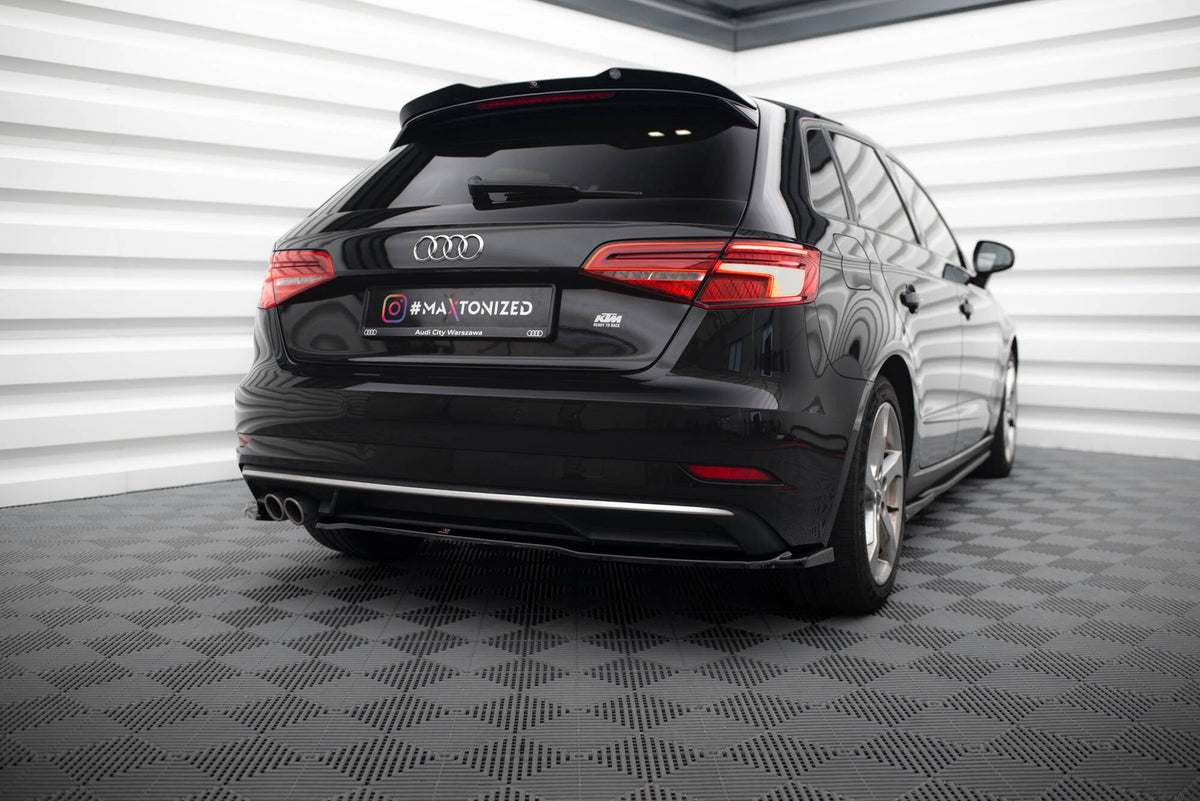Splitters laterales traseros para Audi A3 Sportback 8V Facelift