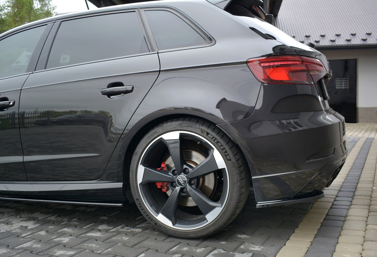Splitters laterales traseros para Audi RS3 8V Facelift Sportback
