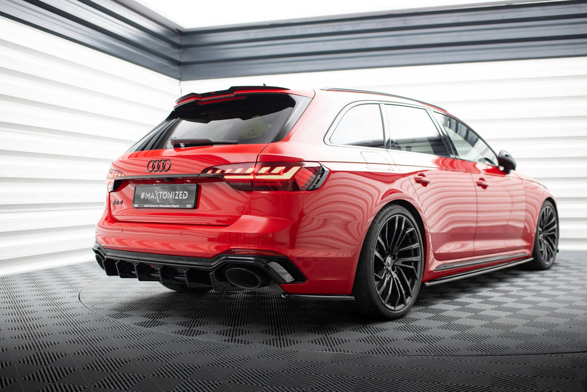 Splitters laterales traseros para Audi RS4 B9 / B9 Facelift
