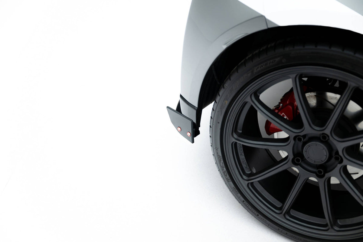 Splitters laterales traseros V.1 + flaps para Toyota GR Yaris Mk4 Facelift