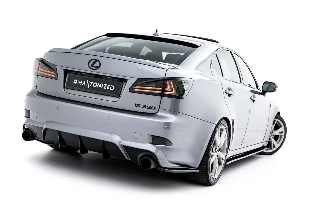 Splitters laterales traseros para Lexus IS F-Sport Mk2 (XE20) Facelift