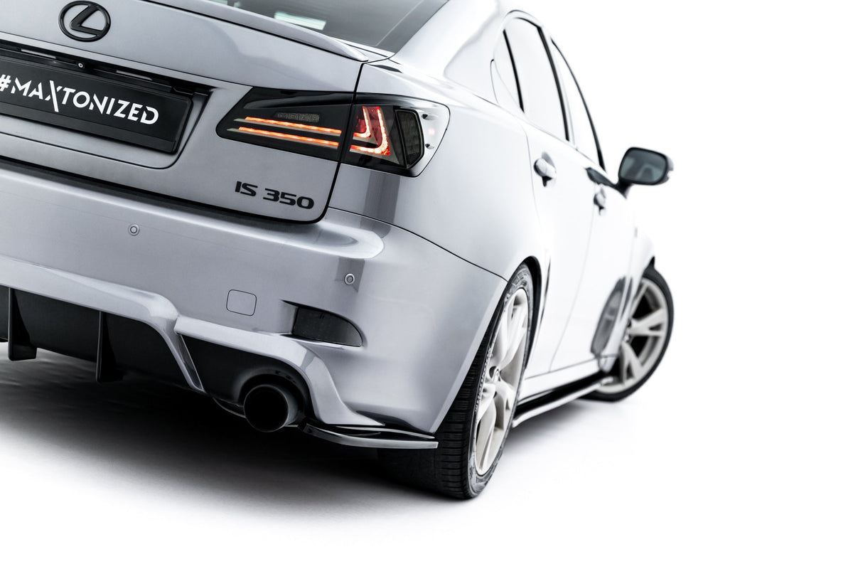 Splitters laterales traseros para Lexus IS F-Sport Mk2 (XE20) Facelift