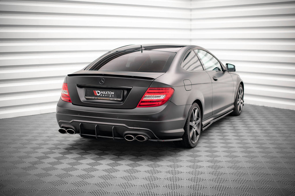 Splitters laterales traseros para Mercedes-Benz C Coupe / Sedan / Estate AMG-Line C204 / W204 Facelift / S204 Facelift