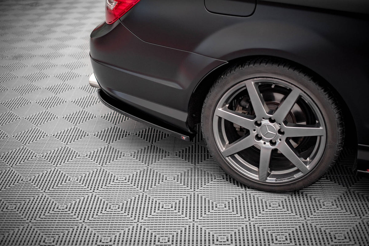 Splitters laterales traseros para Mercedes-Benz C Coupe / Sedan / Estate AMG-Line C204 / W204 Facelift / S204 Facelift