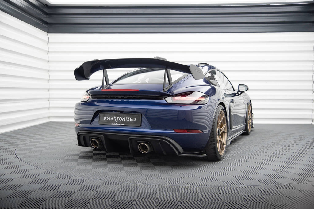 Splitters laterales traseros para Porsche 718 Cayman GT4 RS 982c