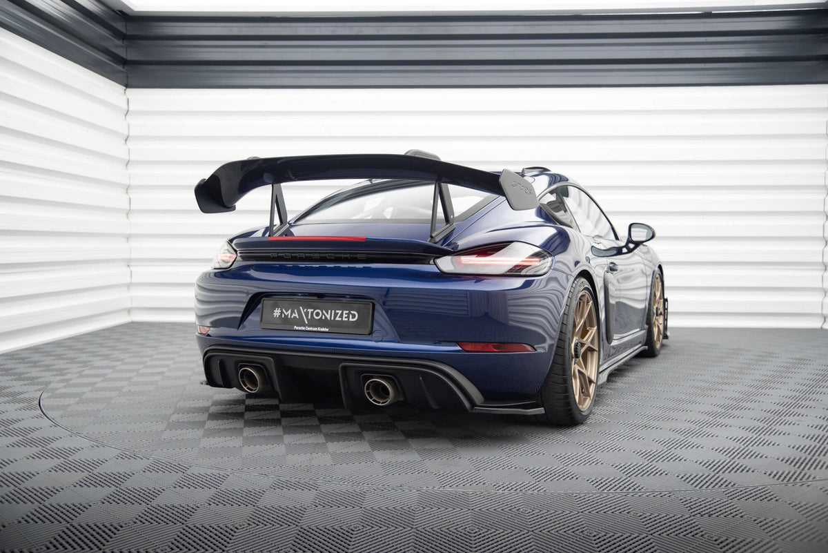 Splitters laterales traseros para Porsche 718 Cayman GT4 RS 982c