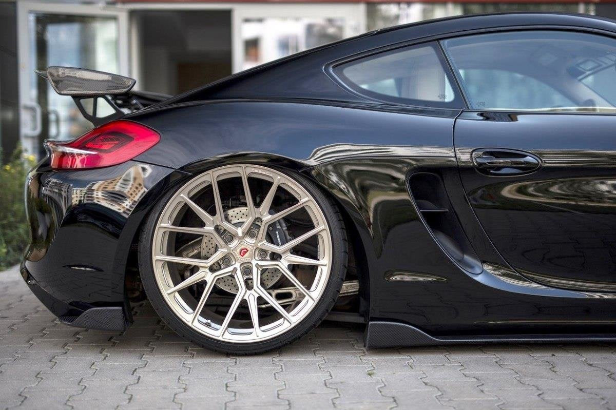Splitters laterales traseros para Porsche Cayman Mk2 981C