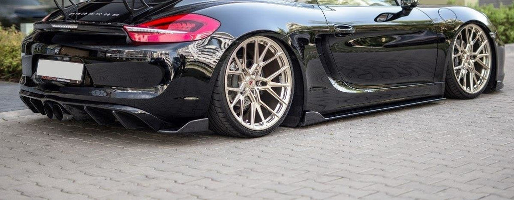 Splitters laterales traseros para Porsche Cayman Mk2 981C