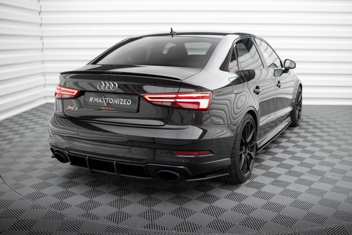 Splitters laterales traseros Street Pro para Audi RS3 Sedan 8V Facelift
