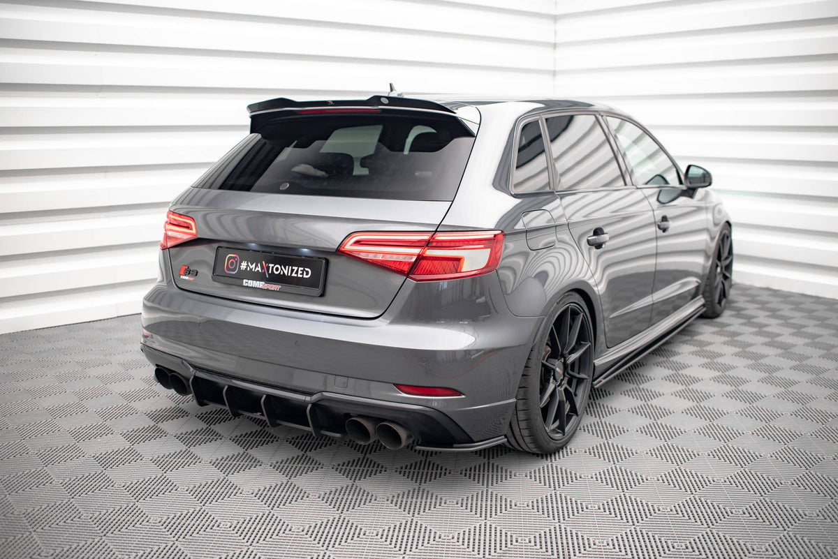 Splitters laterales traseros Street Pro para Audi S3 Sportback 8V Facelift