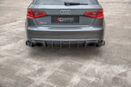 Splitters laterales traseros Street Pro + flaps para Audi RS3 8V Sportback