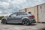 Splitters laterales traseros Street Pro + flaps para Audi RS3 8V Sportback