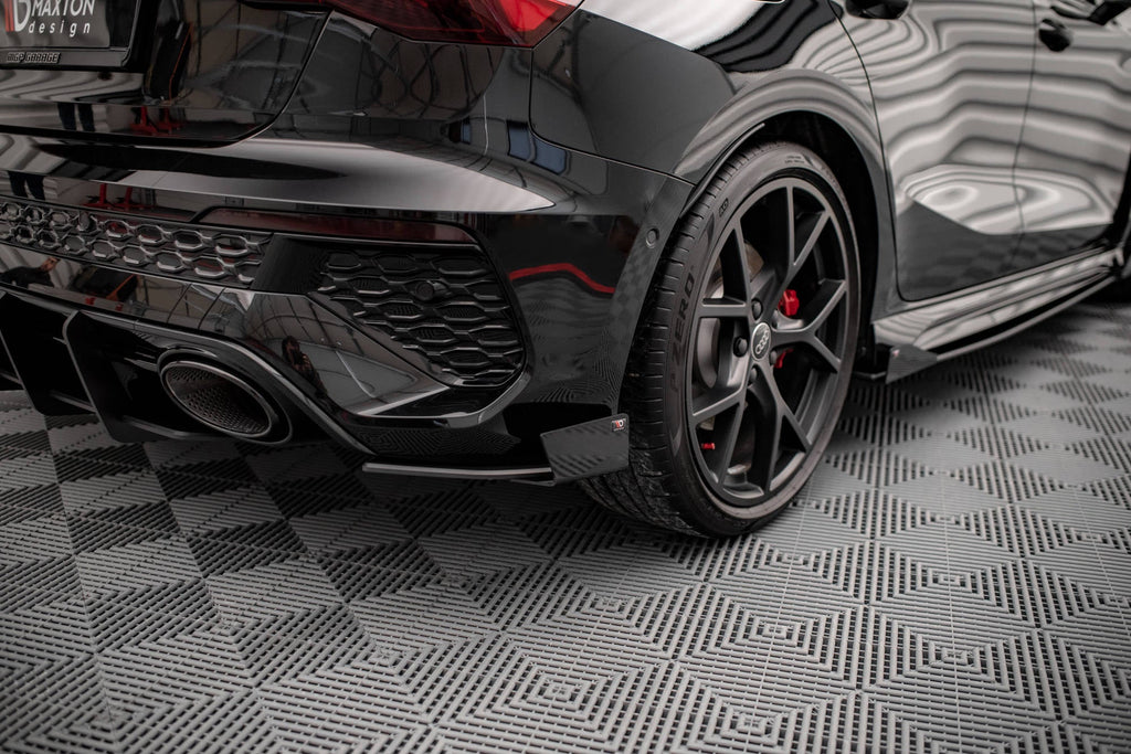 Splitters laterales traseros Street Pro + flaps para Audi RS3 Sportback 8Y
