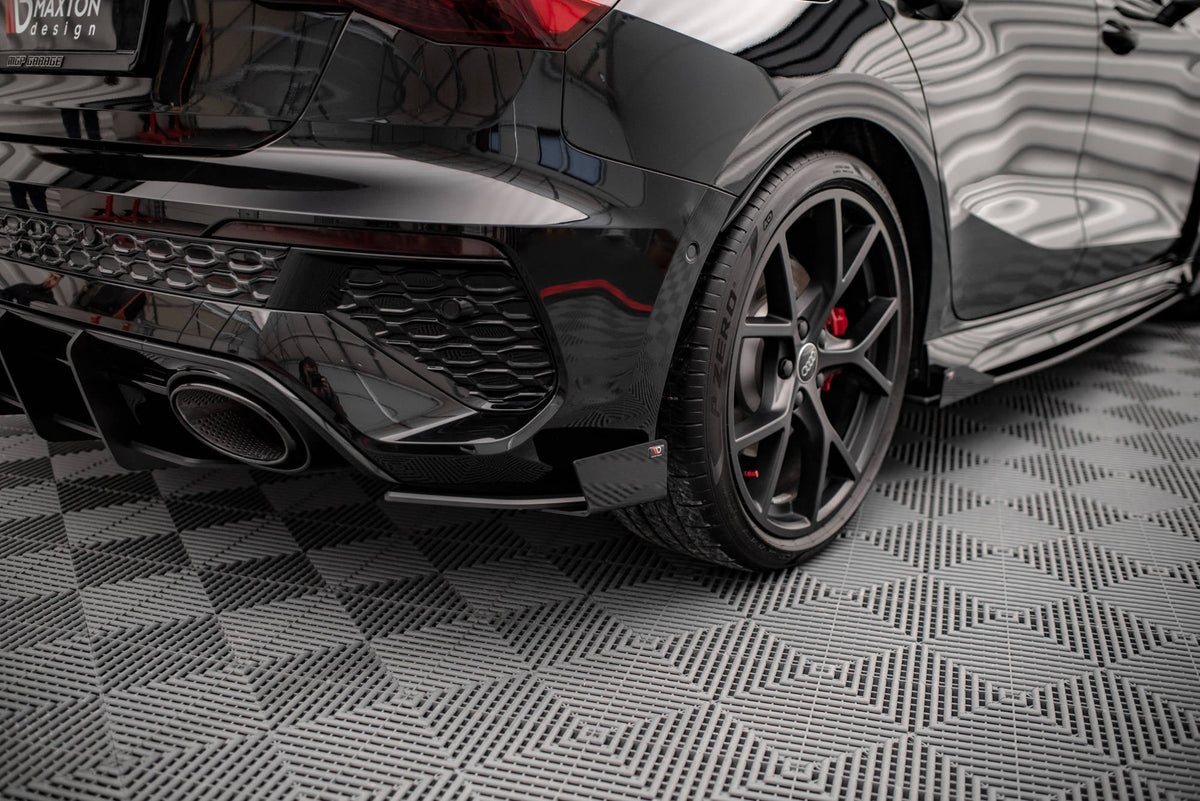 Splitters laterales traseros Street Pro + flaps para Audi RS3 Sportback 8Y