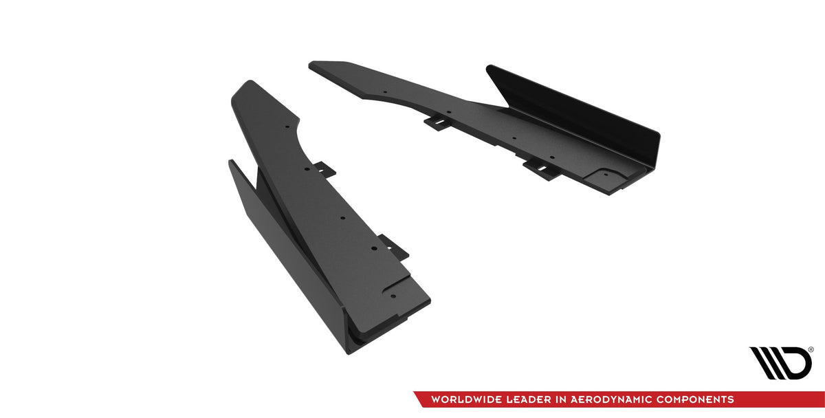 Splitters laterales traseros Street Pro + flaps para Audi RS6 Avant C6