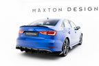 Splitters laterales traseros Street Pro + flaps para Audi S3 Sedan 8V