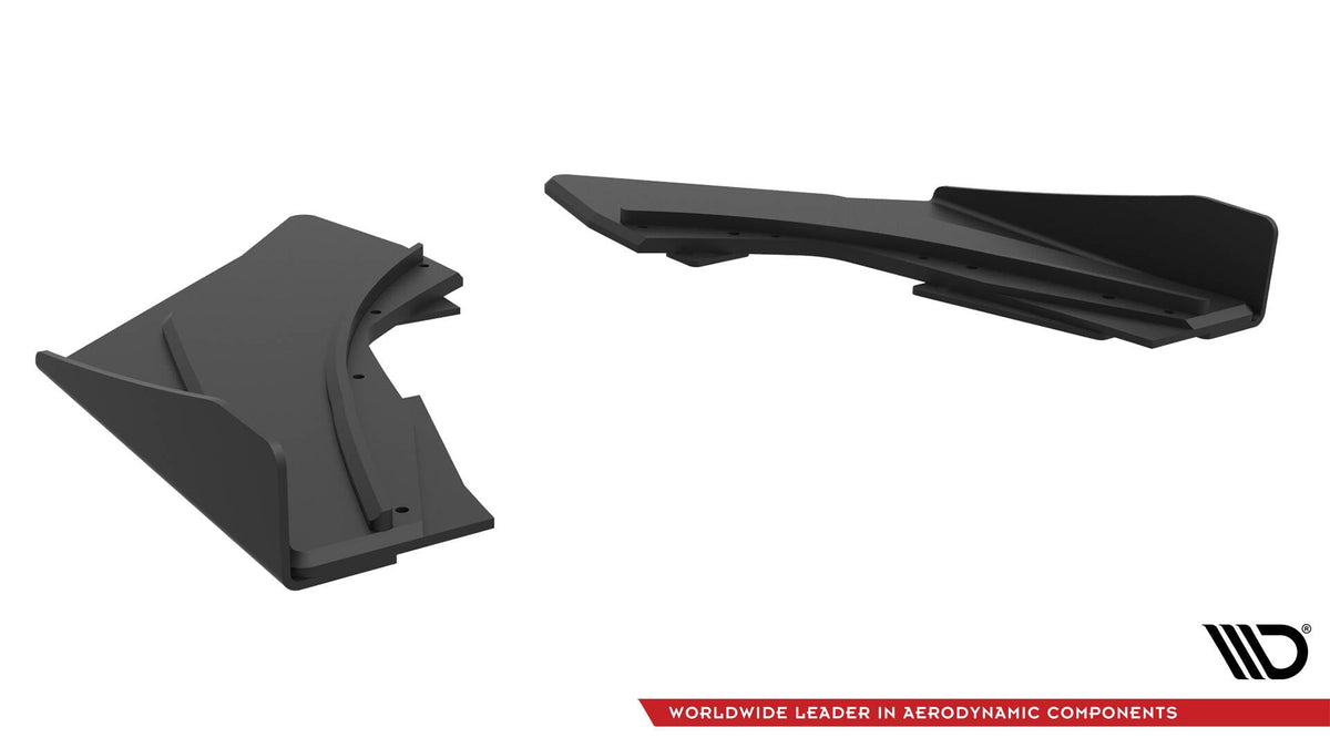 Splitters laterales traseros Street Pro + flaps para Audi S3 Sedan 8V