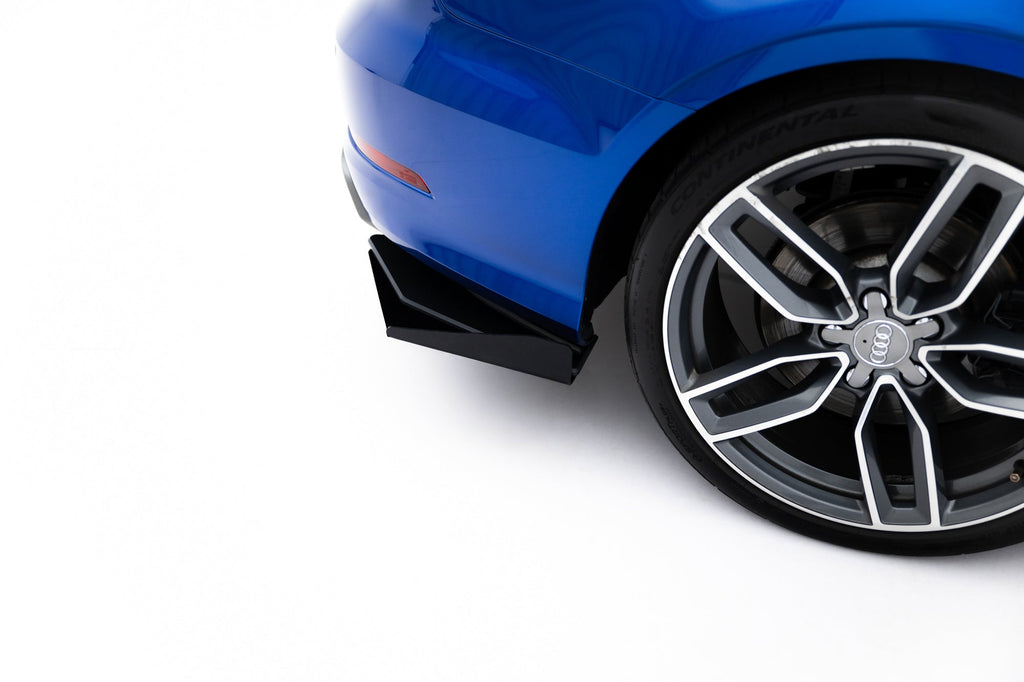 Splitters laterales traseros Street Pro + flaps para Audi S3 Sedan 8V