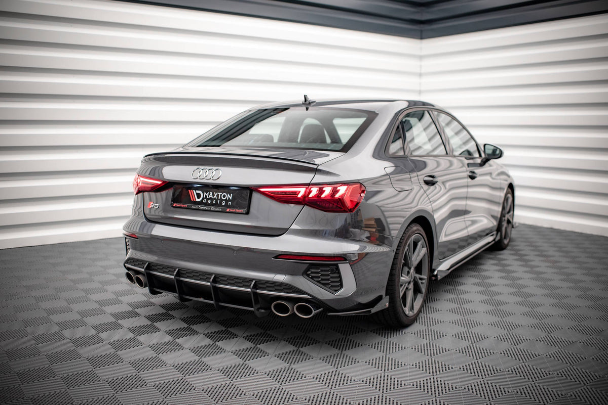Splitters laterales traseros Street Pro + flaps para Audi S3 Sedan 8Y