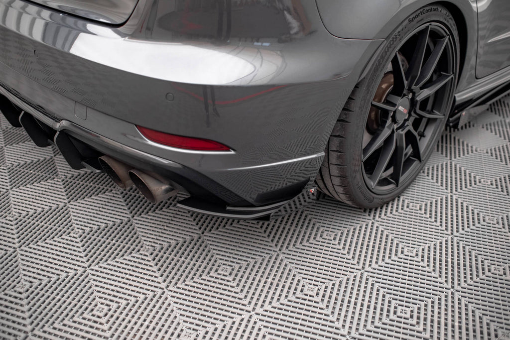 Splitters laterales traseros Street Pro + flaps para Audi S3 Sportback 8V Facelift