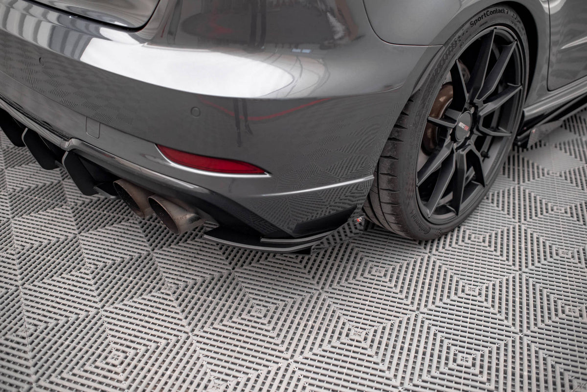Splitters laterales traseros Street Pro + flaps para Audi S3 Sportback 8V Facelift