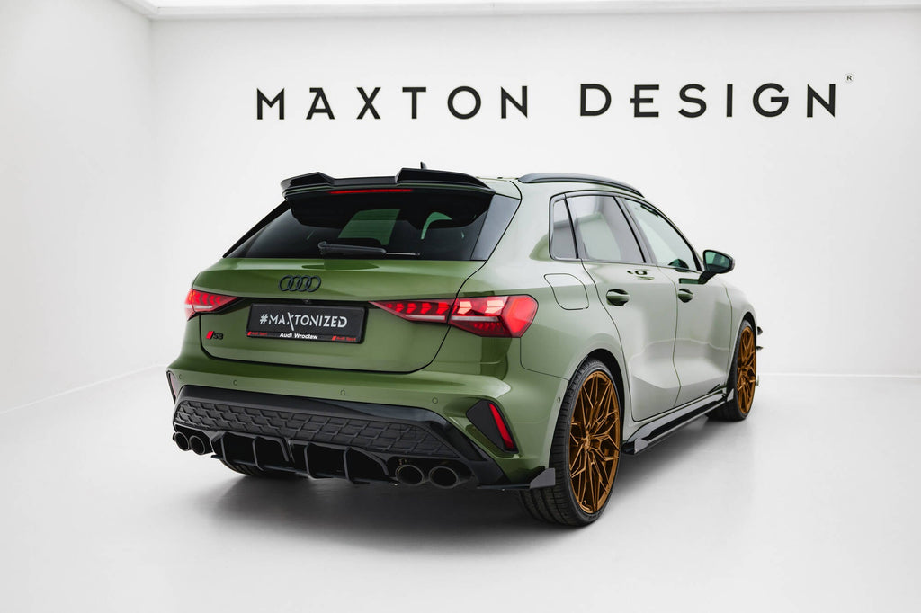 Splitters laterales traseros Street Pro + flaps para Audi S3 Sportback 8Y Facelift