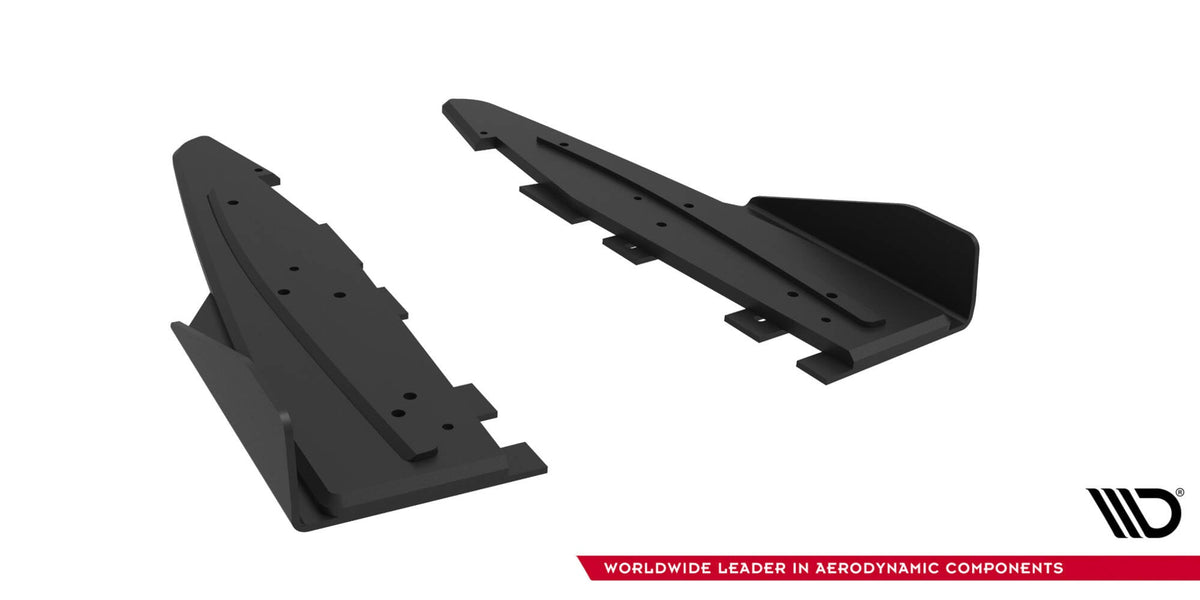 Splitters laterales traseros Street Pro + flaps para Ford Mustang GT Mk6