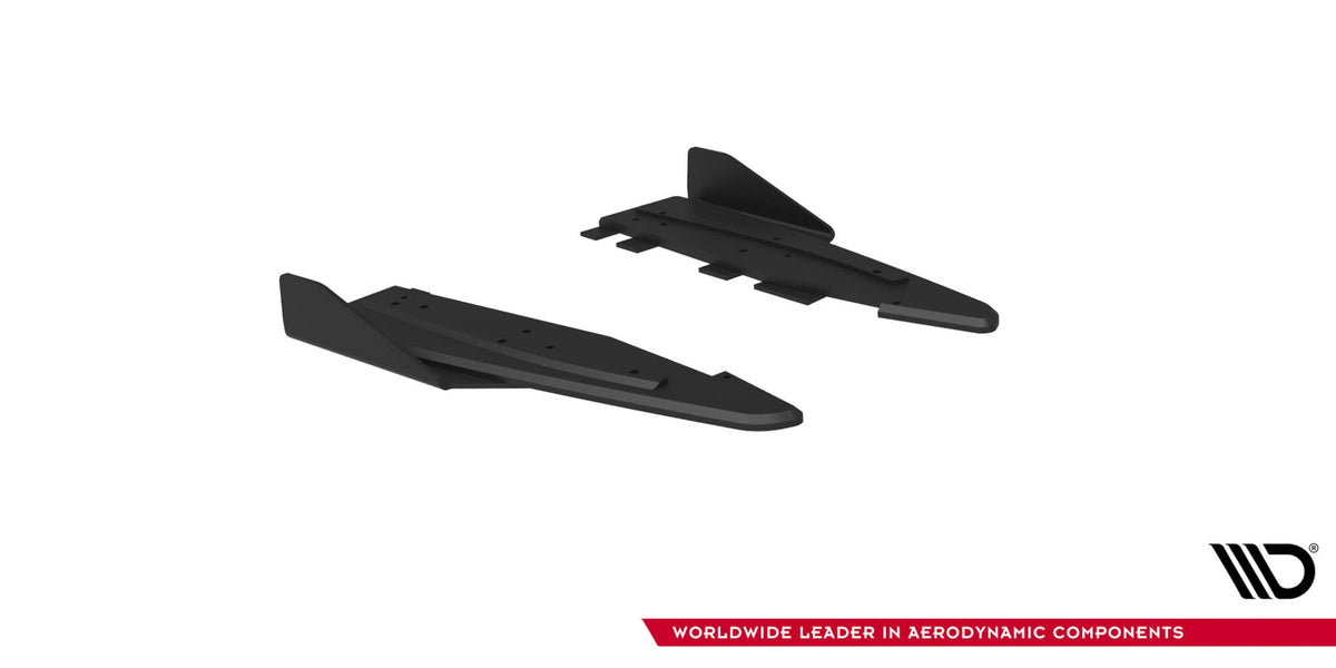 Splitters laterales traseros Street Pro + flaps para Ford Mustang GT Mk6