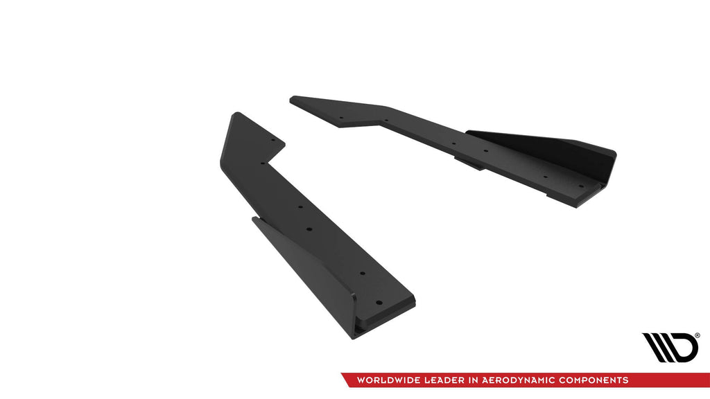 Splitters laterales traseros Street Pro + flaps para Ford Mustang GT Mk7