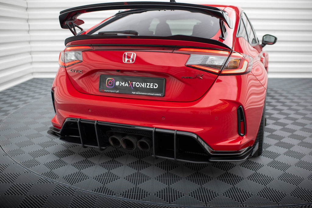 Splitters laterales traseros Street Pro + flaps para Honda Civic Type-R Mk 11