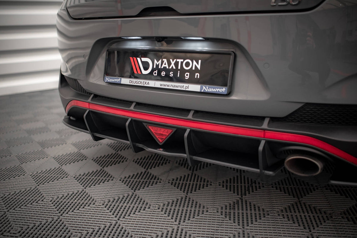 Splitters laterales traseros Street Pro + flaps para Hyundai I30 Fastback N-Line Mk3 Facelift