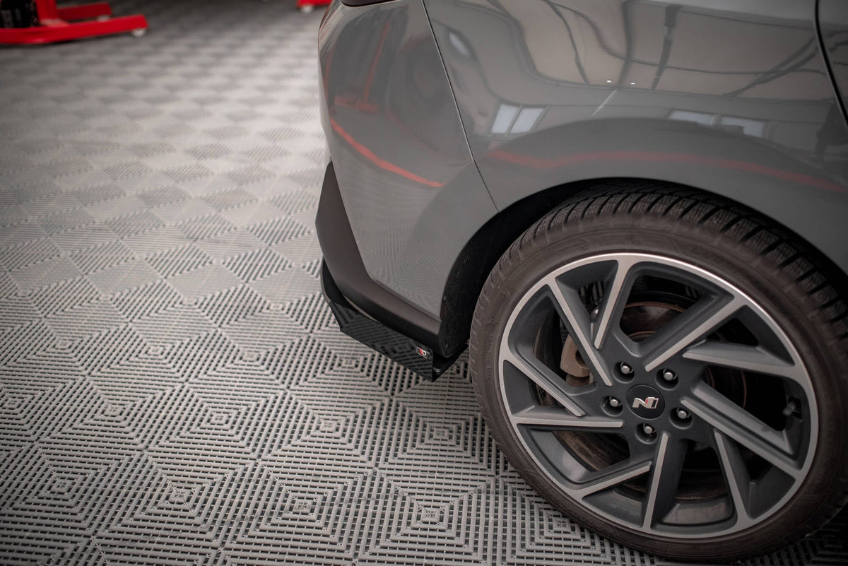 Splitters laterales traseros Street Pro + flaps para Hyundai I30 Fastback N-Line Mk3 Facelift