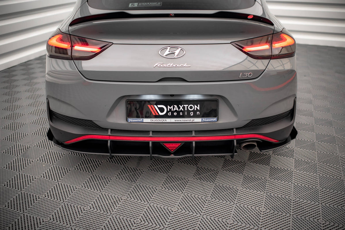Splitters laterales traseros Street Pro + flaps para Hyundai I30 Fastback N-Line Mk3 Facelift