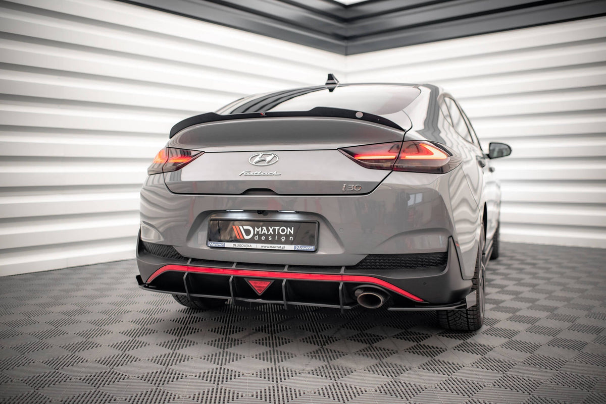 Splitters laterales traseros Street Pro + flaps para Hyundai I30 Fastback N-Line Mk3 Facelift