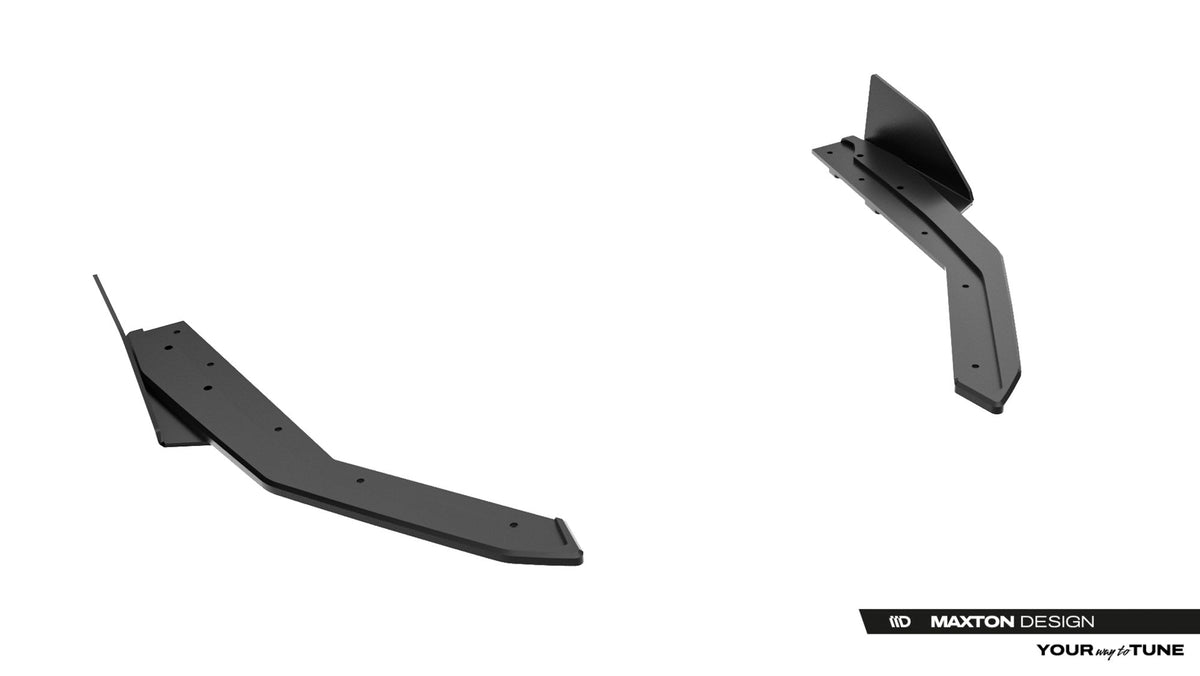 Splitters laterales traseros Street Pro + flaps para Lexus IS 500 Mk3 Facelift 2 (XE30)
